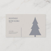 Ethereal Fairytale Castle Blue Floral Misty Forest Visitekaartje (Achterkant)