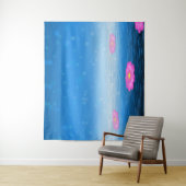 Ethereal Fantasy Lake with Floating Pink Lotus Wandkleed (In situ)