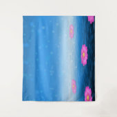 Ethereal Fantasy Lake with Floating Pink Lotus Wandkleed (Voorkant)