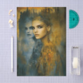 Ethereal Feminine Mystical Duality EW2L Decoupage Tissuepapier (Craft)