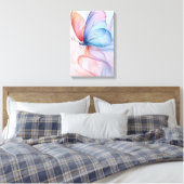 Ethereal Flight: Silk Wings Canvas Print (Insitu (Slaapkamer))