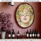 Ethereal Floral Feminine, Blindfold EW7 Decoupage Tissuepapier