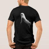 Ethereal Flowing Ghost Illustration Tri-Blend Shirt (Achterkant)