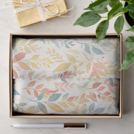 Ethereal Foliage Watercolor Botanical Tissuepapier