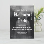 Ethereal Ghostly Figure Halloween Invitation Card. Kaart (Staand voorkant)