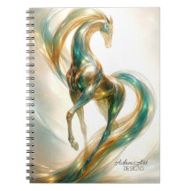 Ethereal Glas Paard Flow – Fantasie Abstract