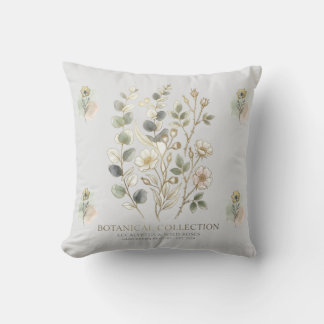 Ethereal Gold & Sage Botanical Collection Kussen