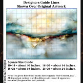 Ethereal Horizon Abstract Landschap EF6L Découpage Tissuepapier