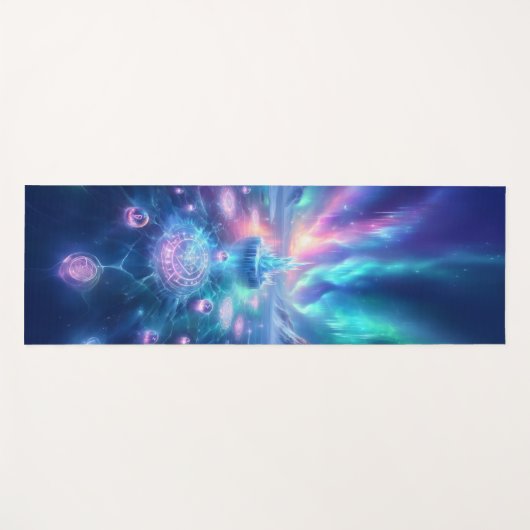 Ethereal Ice Crystal Fantasy Design Yogamat (Voorkant (horizontaal))