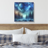 Ethereal Indigo Forest – Back to School Art Canvas Afdruk (Insitu (Slaapkamer))