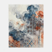 Ethereal Indonesian Batik Fleece Deken (Voorkant)