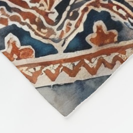 Ethereal Indonesian Batik Fleece Deken (Hoek)