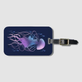 Ethereal Jellyfish Violet Blue Bagagelabel (Voorkant (horizontaal))