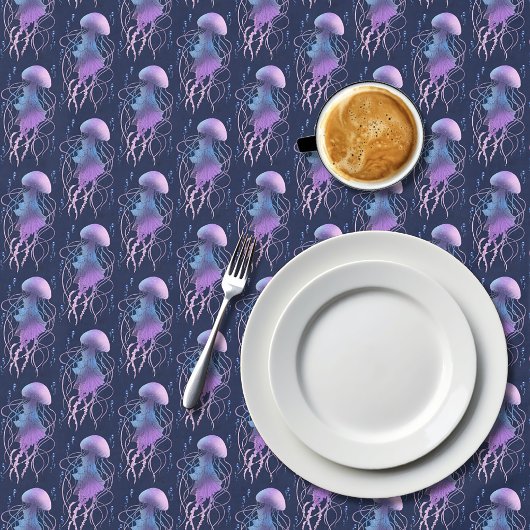 Ethereal Jellyfish Violet Blue Tafelkleed