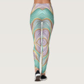 Ethereal Light Waves | Seamless Iridescent Leggings (Achterkant)