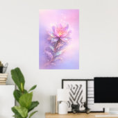 Ethereal Lotus Light Poster (Thuiskantoor)