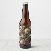 Ethereal Menace – Gothic Botanical Design Bier Etiket (Voorkant)