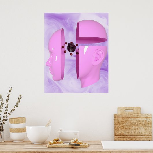 Ethereal Mind, Massive Consciousness Poster (Keuken)