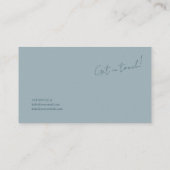 Ethereal Misty Mountain Forest Serene Landscape Visitekaartje (Achterkant)