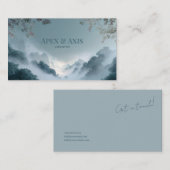 Ethereal Misty Mountain Forest Serene Landscape Visitekaartje (Voorkant / Achterkant)