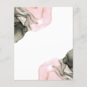 Ethereal Moody Roze Zwarte Inkt Save the Date (Achterkant)