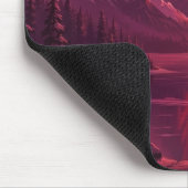 Ethereal Mountain Sunset Mouse Pad - Pink Crystal  Muismat (Hoek)