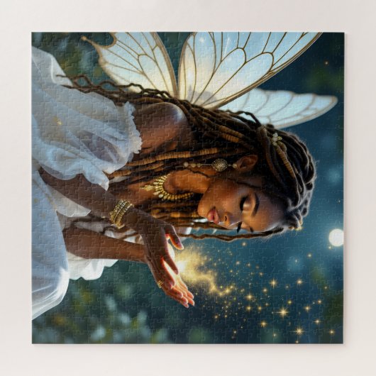 Ethereal Mystical Fairy and Gold Dust Legpuzzel (Horizontaal)