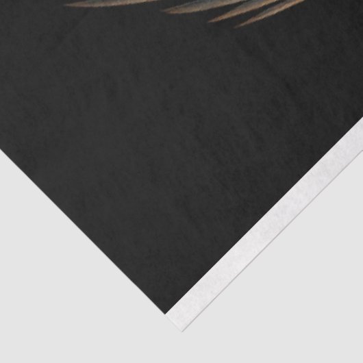 Ethereal Native girl with pretty bird Tissuepapier (Detail)