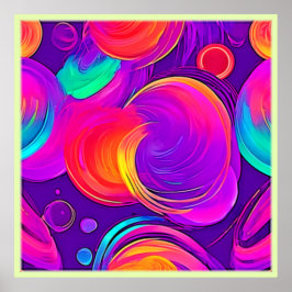 Ethereal Neon: Abstracte Dromen Poster