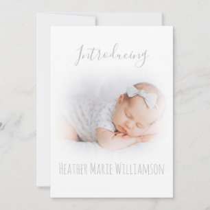 Ethereal Nieuw Baby Voorstellen Feestdagenkaart