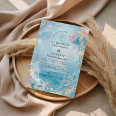 Ethereal Ocean Light Wedding Kaart