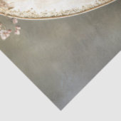 Ethereal Ornamental Oval and Floral Botanical  Tissuepapier (Detail)