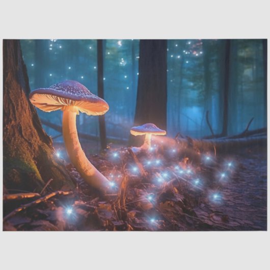 Ethereal Paddenstoel Serie Design 12 Tissuepapier (Voorkant)