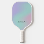 Ethereal Pastel Gradient Personalized Pickleball Paddle (Achterkant)