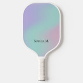 Ethereal Pastel Gradient Personalized Pickleball Paddle (Voorkant)