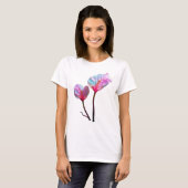 ethereal pink flowers t-shirt (Voorkant volledig)