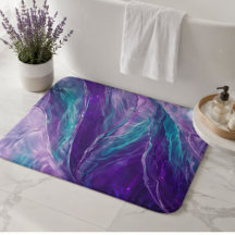 Ethereal Purple Aqua Abstract Water Iridescent Oce
