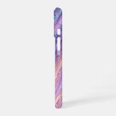Ethereal Purple & Turquoise Marble Art Phone Case iPhone 16 Hoesje (Linkerkant)