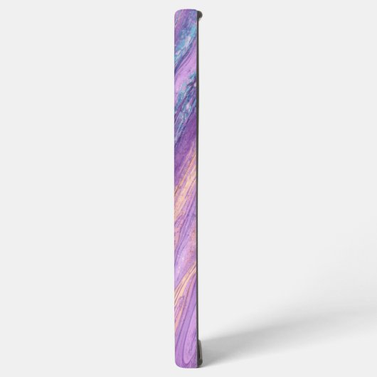 Ethereal Purple & Turquoise Marble Art Phone Case Samsung Galaxy Hoesje (Linkerkant)
