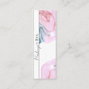 Ethereal Roze & Teal Glam Beauty Make-up Artiest Mini Visitekaartje