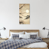 Ethereal Sakura Moon - Wabi-Sabi Japanse Kunst Canvas Afdruk (Insitu (Slaapkamer))