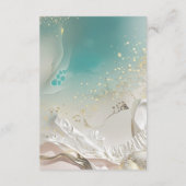 Ethereal Shoreline Minimalist Wedding Details Info Informatiekaartje (Achterkant)