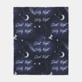 Ethereal Silent Night Holy Night Celestial X-mas Fleece Deken (Voorkant)