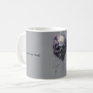 Ethereal Skull Abstract Grunge Dark Art Koffiemok