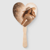 Ethereal Slavic Water Nymph Wedding Program Fan  Handwaaier (Achterkant)