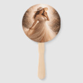 Ethereal Slavic Water Nymph Wedding Program Fan  Handwaaier (Achterkant)