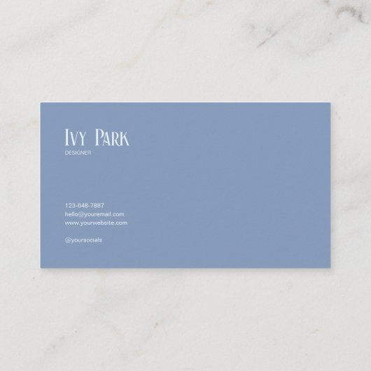 Ethereal Snowy Mountain Sunrise Mist Visitekaartje (Achterkant)