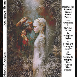Ethereal Spiritual Women, Symbolic EX6R Decoupage Tissuepapier