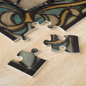 Ethereal Stained Glass Olive Branch Puzzle Legpuzzel (Zijkant)