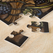 Ethereal Stained Glass Wheat Stalks Puzzle Legpuzzel (Zijkant)